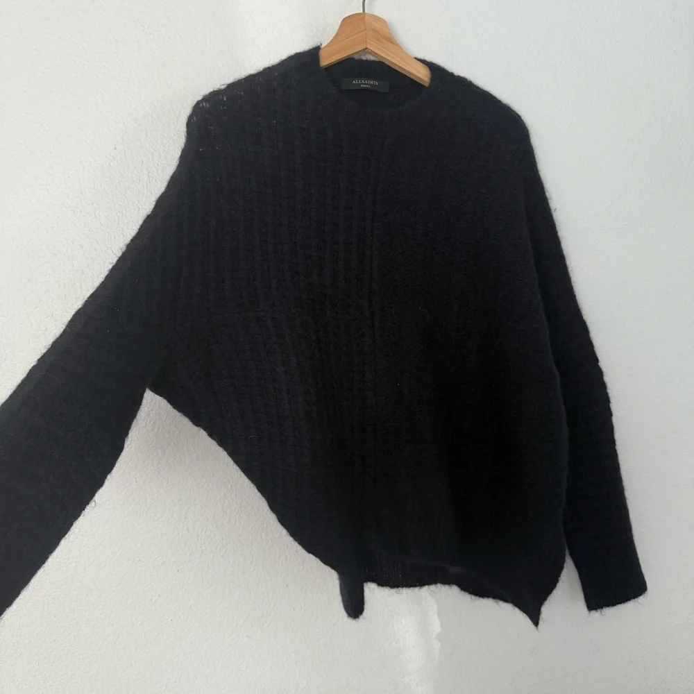 All Saints Selena Asymmetric Sweater, Alpaca Wool - Picture 11 of 16